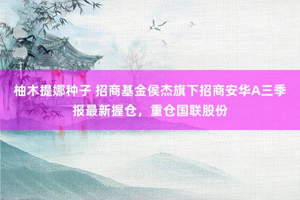 柚木提娜种子 招商基金侯杰旗下招商安华A三季报最新握仓，重仓国联股份