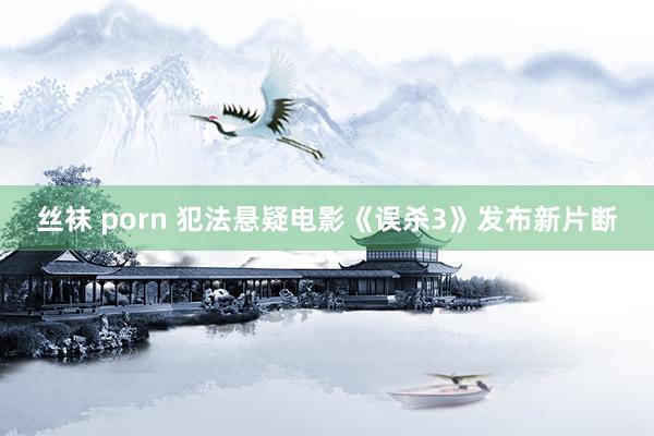 丝袜 porn 犯法悬疑电影《误杀3》发布新片断