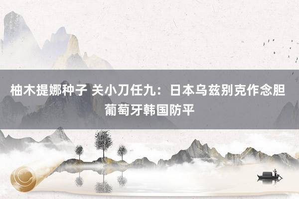 柚木提娜种子 关小刀任九：日本乌兹别克作念胆 葡萄牙韩国防平