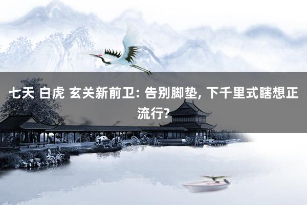 七天 白虎 玄关新前卫: 告别脚垫， 下千里式瞎想正流行?