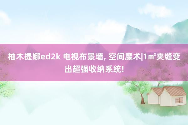 柚木提娜ed2k 电视布景墙， 空间魔术|1㎡夹缝变出超强收纳系统!