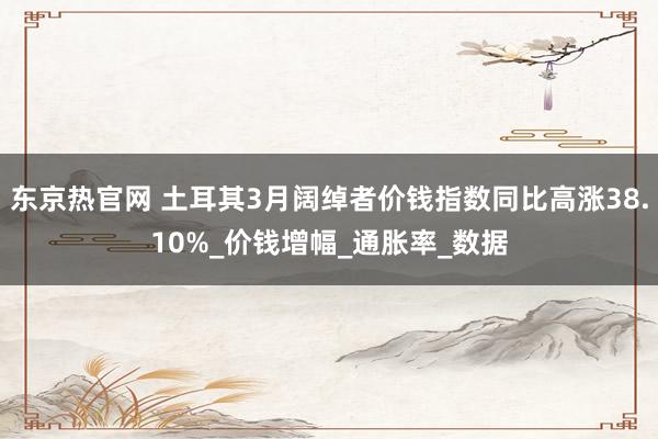 东京热官网 土耳其3月阔绰者价钱指数同比高涨38.10%_价钱增幅_通胀率_数据