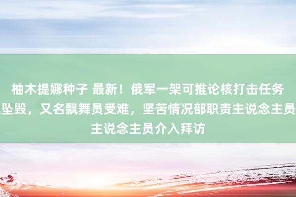 柚木提娜种子 最新！俄军一架可推论核打击任务的轰炸机坠毁，又名飘舞员受难，坚苦情况部职责主说念主员介入拜访