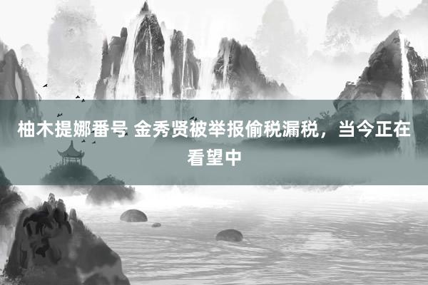 柚木提娜番号 金秀贤被举报偷税漏税，当今正在看望中