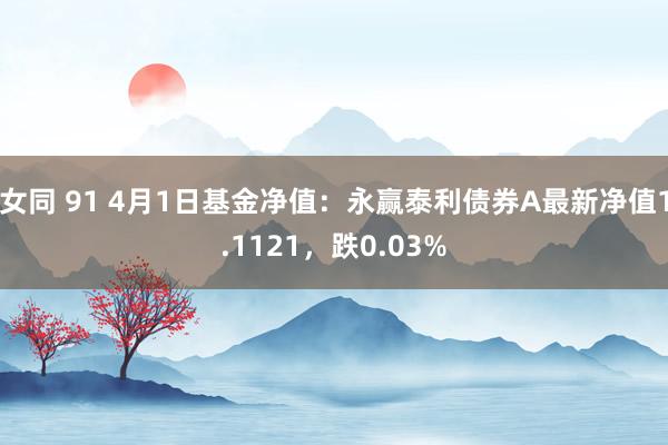 女同 91 4月1日基金净值：永赢泰利债券A最新净值1.1121，跌0.03%