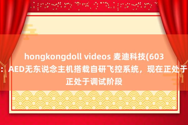 hongkongdoll videos 麦迪科技(603990.SH)：AED无东说念主机搭载自研飞控系统，现在正处于调试阶段