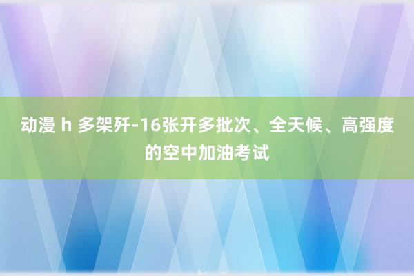 动漫 h 多架歼-16张开多批次、全天候、高强度的空中加油考试
